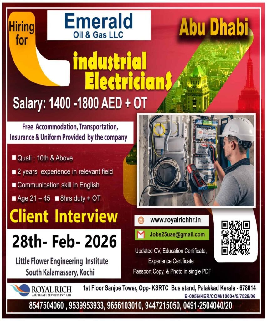Industriel electricians_abubhabi